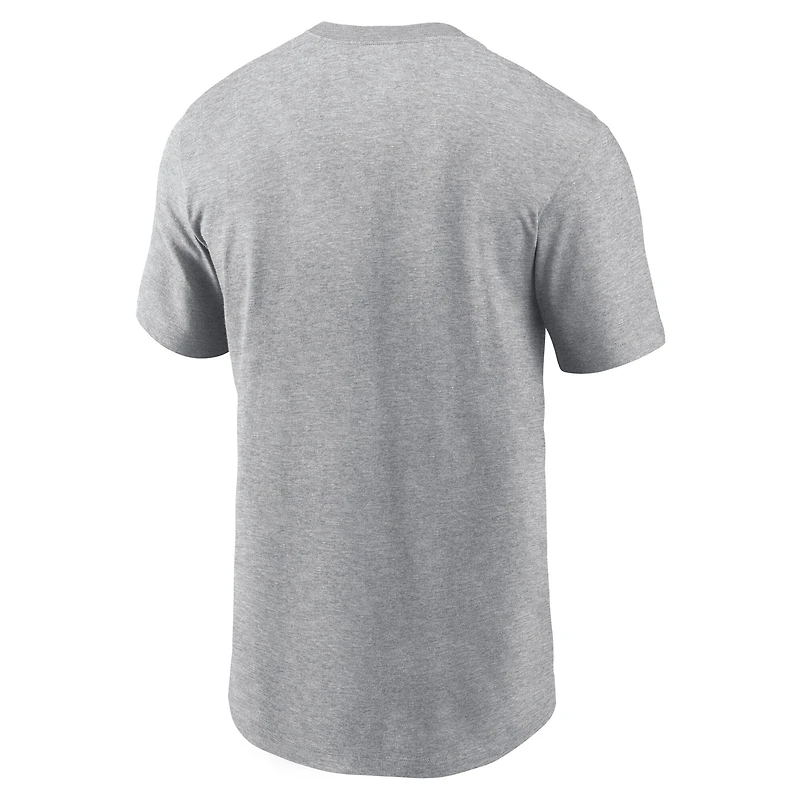 T-shirt Nike gris chiné pour homme avec casque Penn State Nittany Lions Legacy