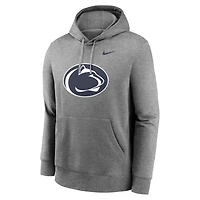 Men's Nike Heather Gray Penn State Nittany Lions Primetime Club Fleece Pullover Hoodie