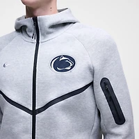Men's Nike Heather Gray Penn State Nittany Lions Tech Fleece Full-Zip Windrunner Hoodie