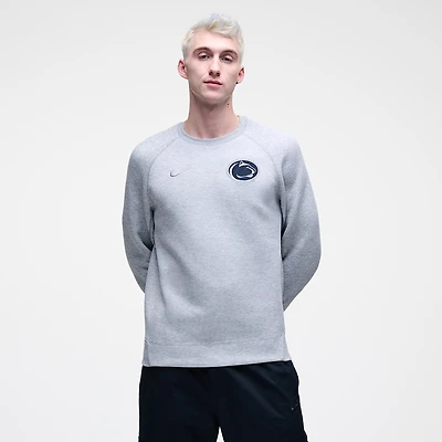 Men's Nike Heather Gray Penn State Nittany Lions Tech Fleece Raglan Sweatshirt