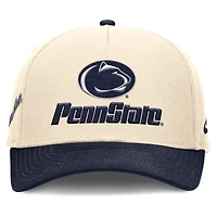 Casquette ajustable Nike Academic Rise Dri-FIT pour homme, couleur naturelle/bleu marine, Penn State Nittany Lions
