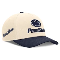 Men's Nike Natural/Navy Penn State Nittany Lions Academic Rise Dri-FIT Adjustable Hat