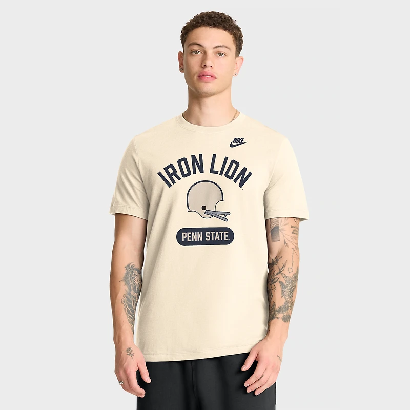T-shirt homme Nike Natural Penn State Nittany Lions Legacy Arch Helmet