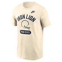 T-shirt homme Nike Natural Penn State Nittany Lions Legacy Arch Helmet