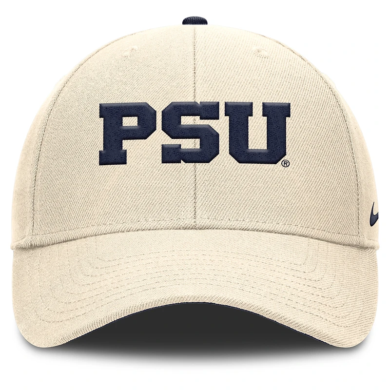 Men's Nike Natural Penn State Nittany Lions Primetime Rise Dri-FIT Adjustable Hat