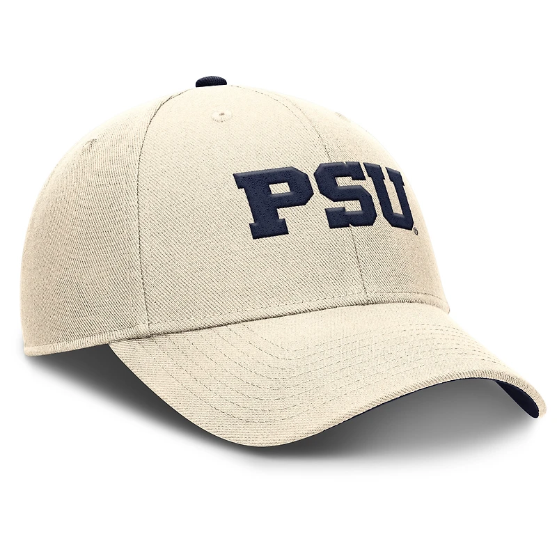 Men's Nike Natural Penn State Nittany Lions Primetime Rise Dri-FIT Adjustable Hat
