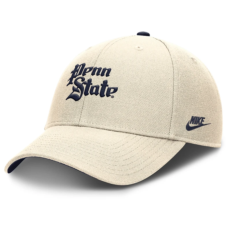 Casquette ajustable Nike Natural Penn State Nittany Lions Rise Legacy pour homme