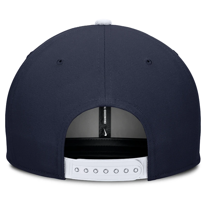 Men's Nike Navy/Cream Penn State Nittany Lions Pro Legacy Script Snapback Hat