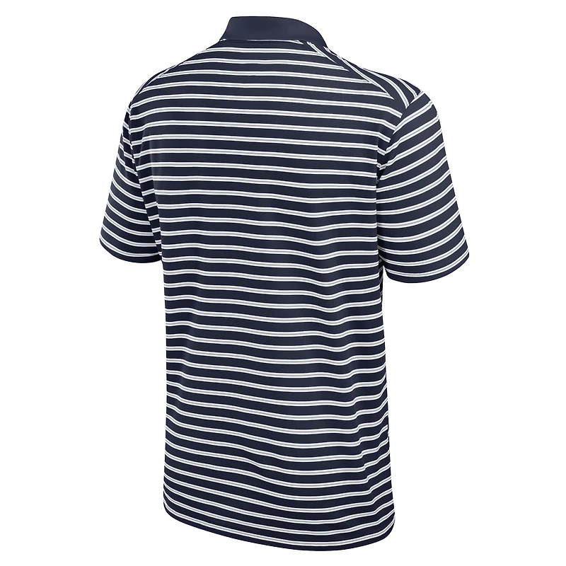 Polo Nike Dri-FIT rayé Primetime Victory pour homme, bleu marine/blanc, Penn State Nittany Lions