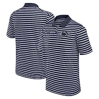 Polo Nike Dri-FIT rayé Primetime Victory pour homme, bleu marine/blanc, Penn State Nittany Lions