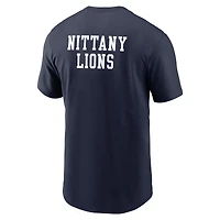 T-shirt Nike bleu marine Penn State Nittany Lions 2-Hit Stacked pour homme