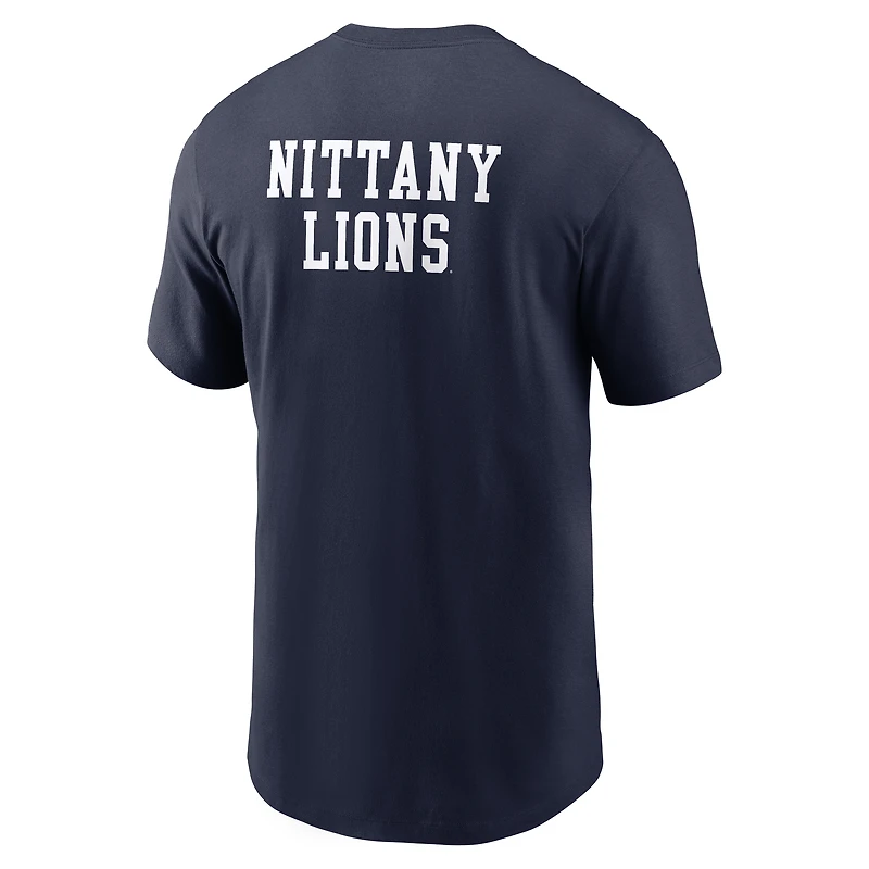 Men's Nike Navy Penn State Nittany Lions 2-Hit Stacked T-Shirt