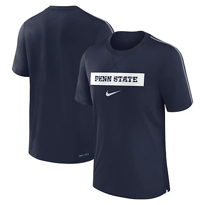 Men's Nike Navy Penn State Nittany Lions 2024 Sideline Player Performance Tri-Blend T-Shirt