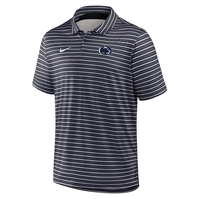 Men's Nike Navy Penn State Nittany Lions 2025 Coaches Premium Tour Stripe Dri-FIT Polo