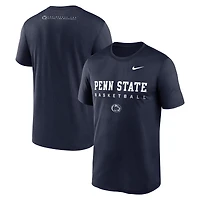 T-shirt Nike bleu marine Penn State Nittany Lions 2025 Courtside Basketball Legend Dri-FIT pour homme