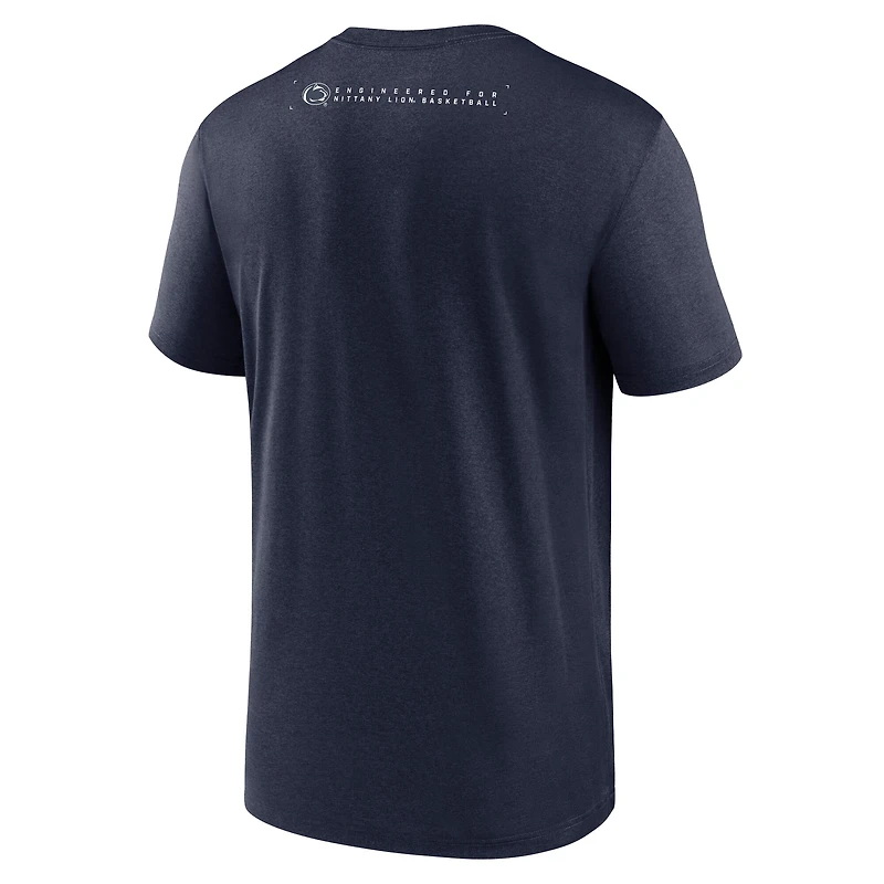 T-shirt Nike bleu marine Penn State Nittany Lions 2025 Courtside Basketball Legend Dri-FIT pour homme