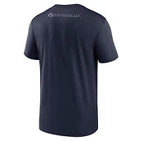 T-shirt Nike bleu marine Penn State Nittany Lions 2025 Courtside Basketball Legend Dri-FIT pour homme