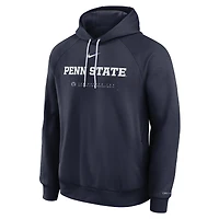 Men's Nike Navy Penn State Nittany Lions 2025 Courtside Basketball Practice Raglan Dri-FIT Hoodie