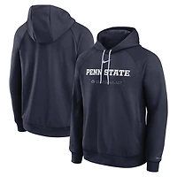 Sweat à capuche Nike bleu marine Penn State Nittany Lions 2025 Courtside Basketball Practice Raglan Dri-FIT pour homme