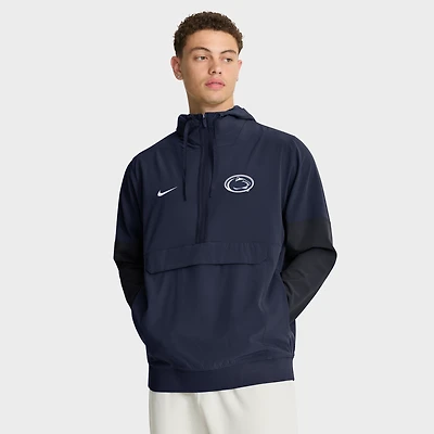 Men's Nike Navy Penn State Nittany Lions Anorak Half-Zip Hoodie Jacket