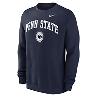 Men's Nike Navy Penn State Nittany Lions Arched Seal Pullover Sweatshirt
