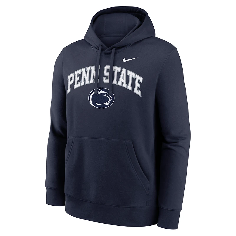 Sweat à capuche Nike bleu marine Penn State Nittany Lions Club Fleece Arch pour homme