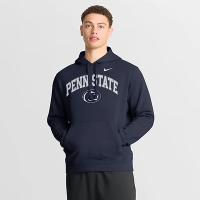 Men's Nike Navy Penn State Nittany Lions Club Fleece Arch Pullover Hoodie