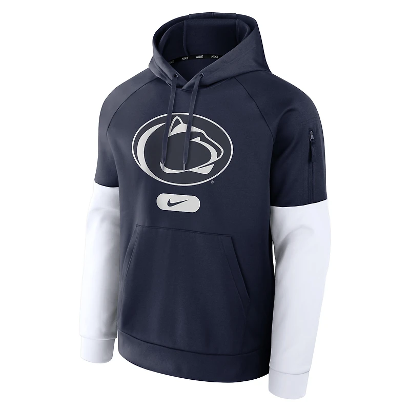 Sweat à capuche Nike Penn State Nittany Lions Fitness Performance pour homme bleu marine