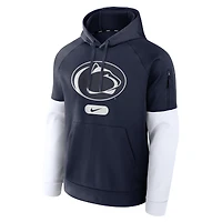 Sweat à capuche Nike Penn State Nittany Lions Fitness Performance pour homme bleu marine