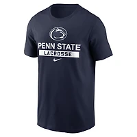 T-shirt de crosse Nike Penn State Nittany Lions pour hommes, bleu marine
