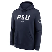 Men's Nike Navy Penn State Nittany Lions Nickname Club Fleece Pullover Hoodie