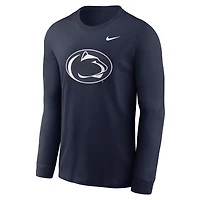 Men's Nike Navy Penn State Nittany Lions Primary Logo Long Sleeve T-Shirt