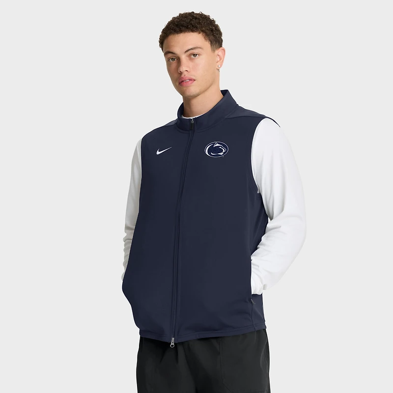 Men's Nike Navy Penn State Nittany Lions Primetime Victory Performance Full-Zip Vest