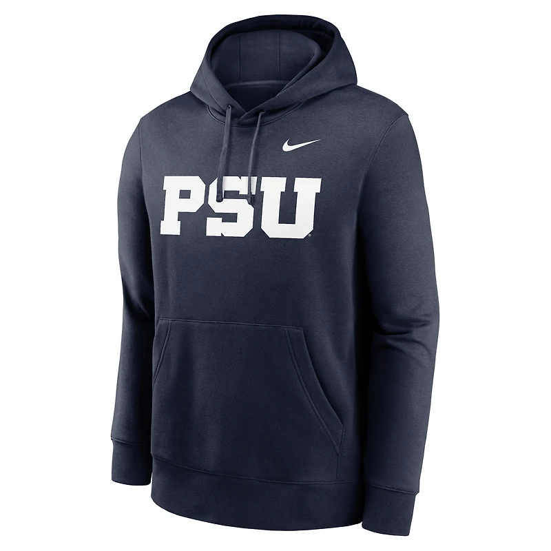 Men's Nike Navy Penn State Nittany Lions Primetime Alternate Logo Club Fleece Pullover Hoodie