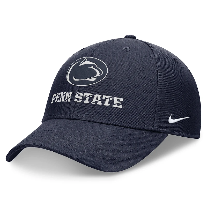 Casquette ajustable Nike Penn State Nittany Lions Primetime Rise bleu marine pour homme