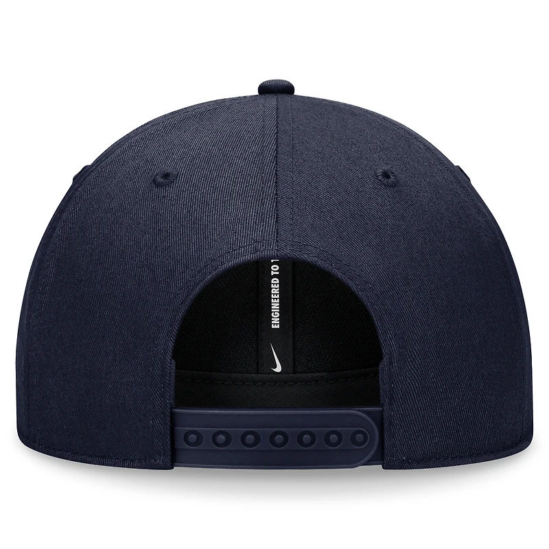 Casquette ajustable Nike Penn State Nittany Lions Primetime Rise bleu marine pour homme