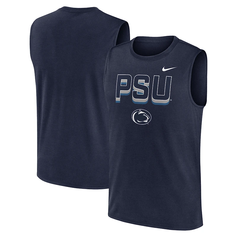 Men's Nike Navy Penn State Nittany Lions Primetime Tricode Legend Performance Tank Top