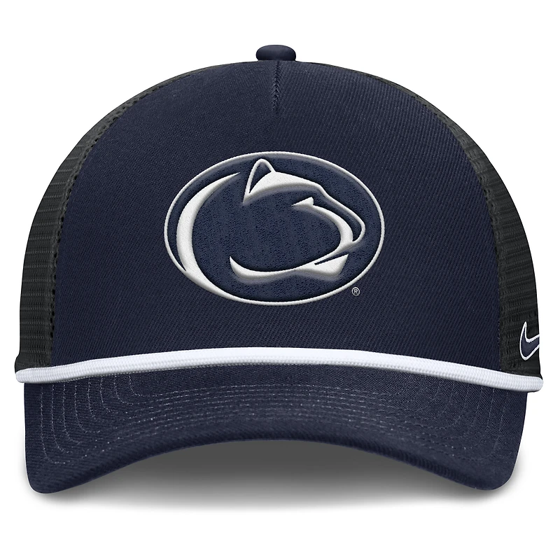 Casquette ajustable Nike bleu marine Penn State Nittany Lions Rise Primetime Trucker pour homme