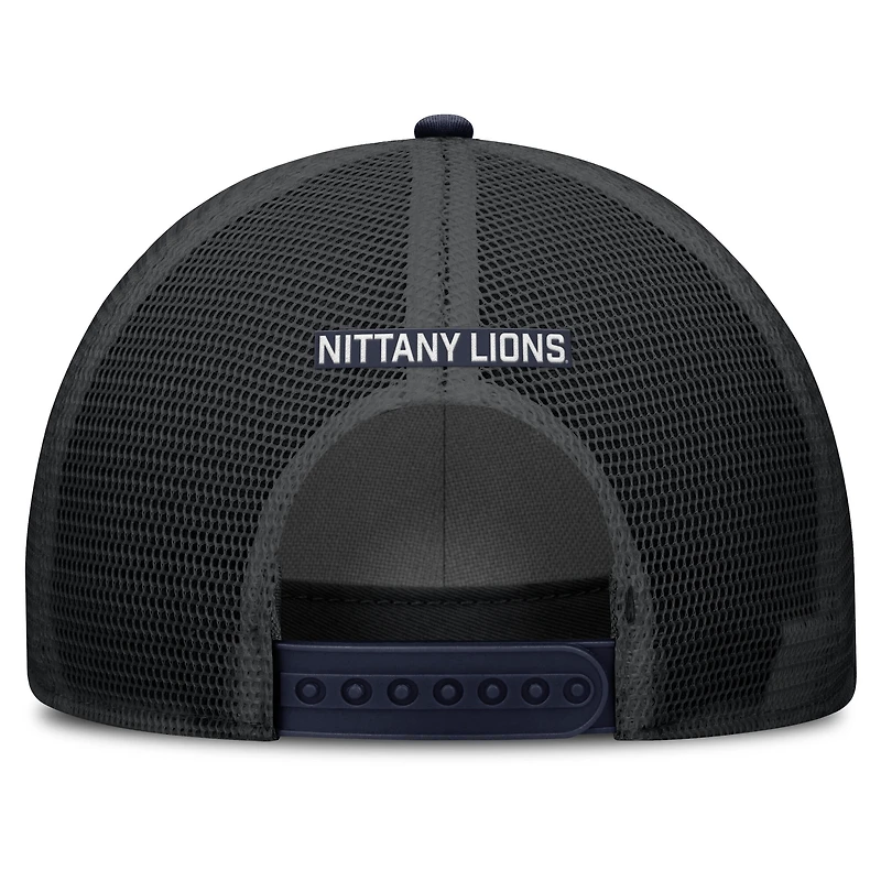 Casquette ajustable Nike bleu marine Penn State Nittany Lions Rise Primetime Trucker pour homme