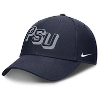 Men's Nike Navy Penn State Nittany Lions Slanted Primetime Rise Performance Adjustable Hat