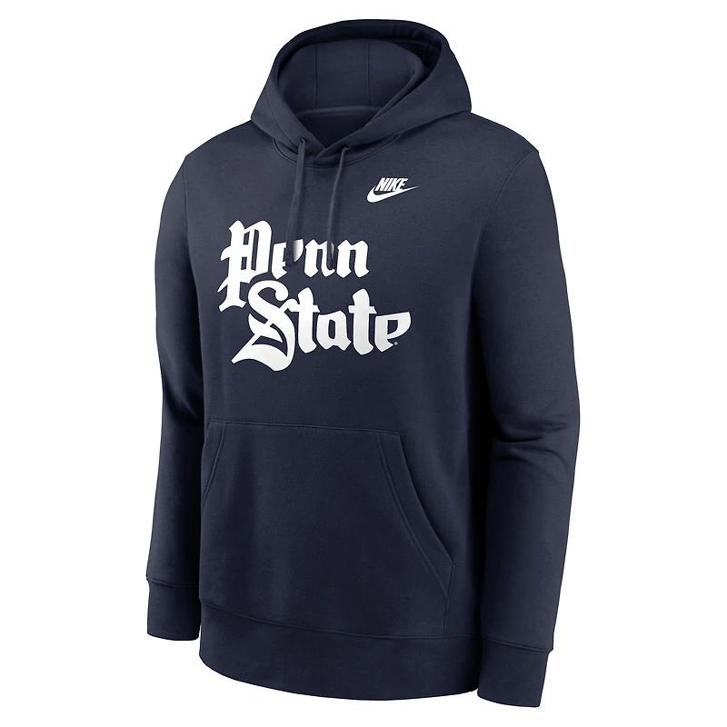 Men's Nike Navy Penn State Nittany Lions Vault Club Hoodie