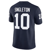 Maillot de football américain Nike Nicholas Singleton bleu marine pour homme des Penn State Nittany Lions NIL