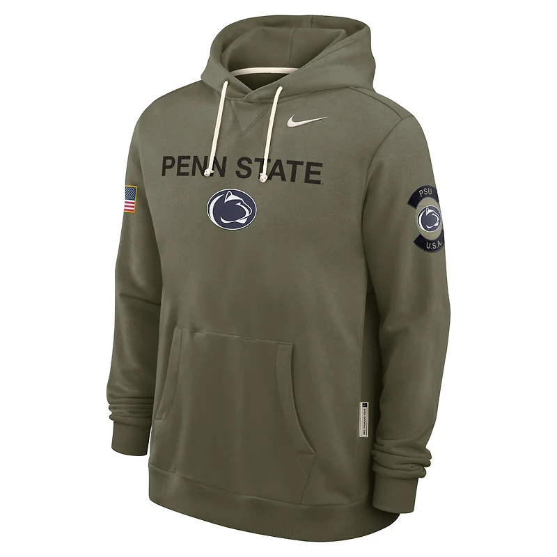 Sweat à capuche Nike Olive Penn State Nittany Lions 2025 Military Appreciation Standard Issue pour homme