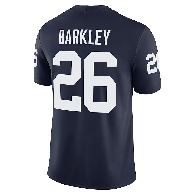 Maillot de match Nike Saquon Barkley bleu marine pour homme des Nittany Lions Penn State