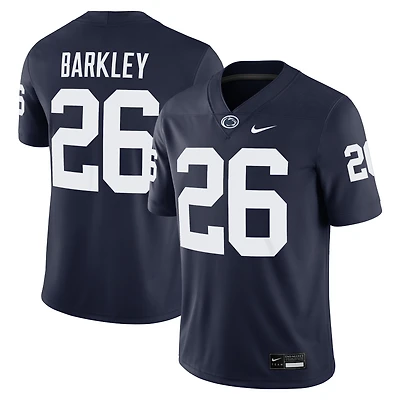 Maillot de match Nike Saquon Barkley bleu marine pour homme des Nittany Lions Penn State