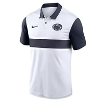 Men's Nike White/Navy Penn State Nittany Lions Primetime Campus Pattern Vapor Dri-FIT Polo