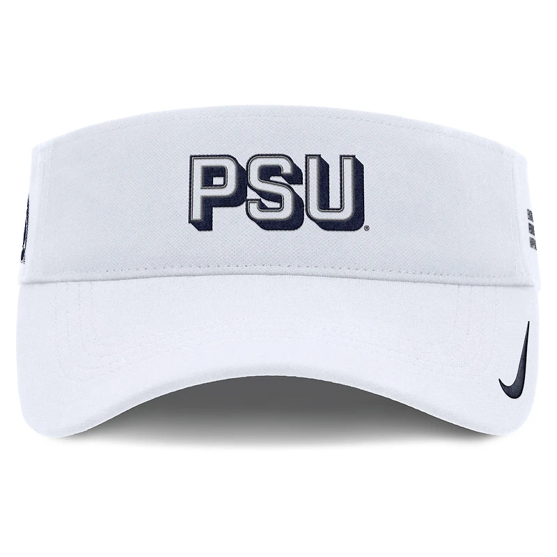 Visière ajustable Nike blanche Penn State Nittany Lions 2025 On-Field Performance Ace pour homme