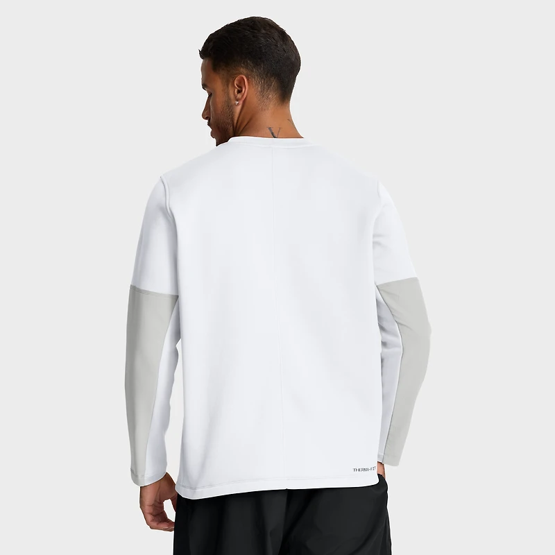 Men's Nike White Penn State Nittany Lions 2025 Sideline Coach Therma-FIT Long Sleeve T-Shirt