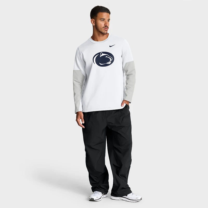 T-shirt Nike blanc à manches longues Penn State Nittany Lions 2025 Sideline Coach Therma-FIT pour homme