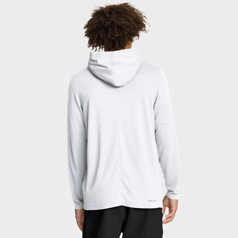 Men's Nike White Penn State Nittany Lions 2025 Sideline Dri-FIT Long Sleeve Hoodie T-Shirt